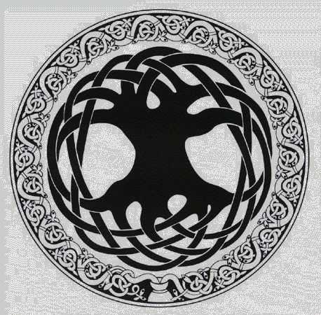 Yggdrasil die Welt Tree Viking Norse Zinn Anstecker